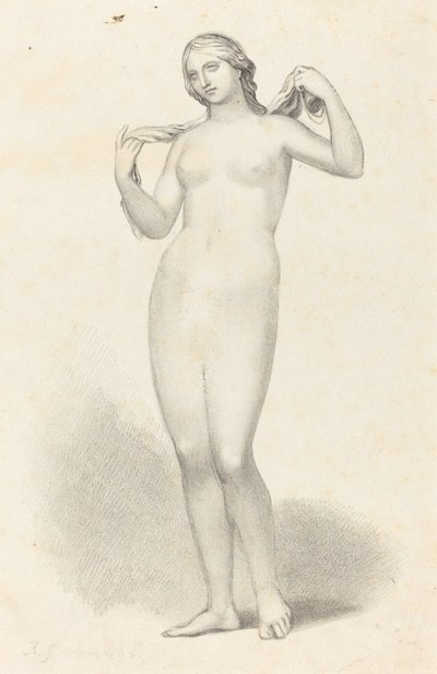 Venus Aphrodite, door Alcamanes door Richard James Lane after John Flaxman