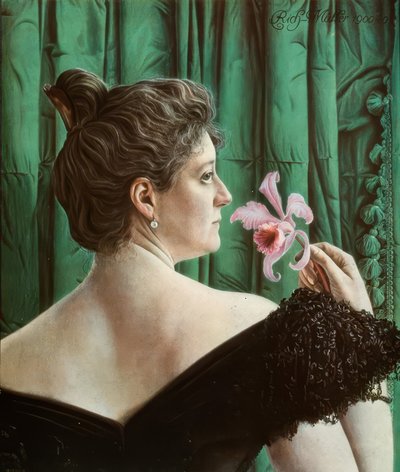 Portret van een dame door Richard Mueller
