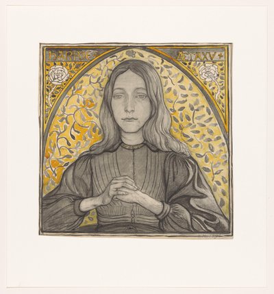 Portret van Harpje, 15 jaar oud door Richard Nicolaüs Roland Holst