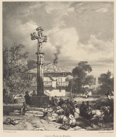 Croix de Moulin-les-Planches door Richard Parkes Bonington