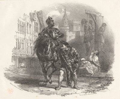 Les Pendus door Richard Parkes Bonington