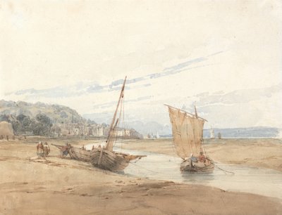 Bij Honfleur door Richard Parkes Bonington
