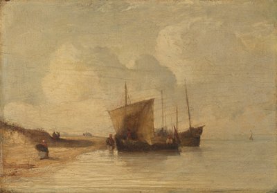 Normandische Kust door Richard Parkes Bonington