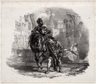 De Ontsnapping uit Kasteel Argyle door Richard Parkes Bonington