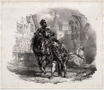De Ontsnapping uit Argyle Castle, 1826 door Richard Parkes Bonington