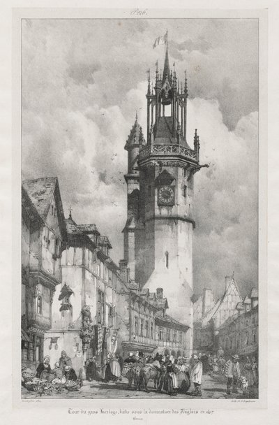 Pittoreske en romantische reizen in het oude Frankrijk, Normandië door Richard Parkes Bonington