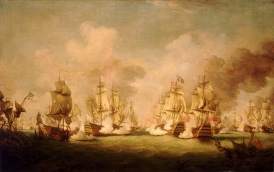De Slag bij Barfleur door Richard Paton