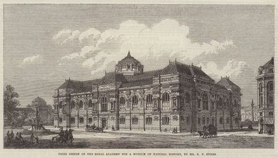 Prijsontwerp van de Koninklijke Academie voor een Natuurhistorisch Museum door Richard Phene Spiers