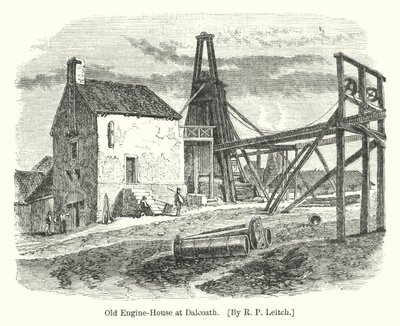 Oude Brandweerkazerne in Dalcoath (gravure) door Richard Principal (after) Leitch