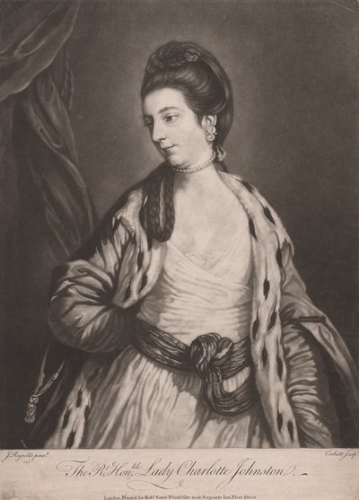 De Eerwaarde Lady Charlotte Johnston door Richard Purcell