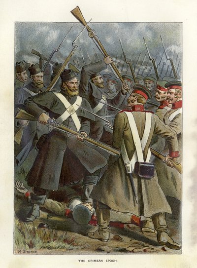 Tijdperken van het Britse leger - De Krimoorlog door Richard Simkin