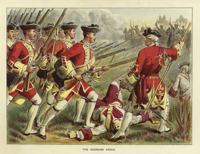 Tijdperken van het Britse leger - Het Georgische tijdperk door Richard Simkin