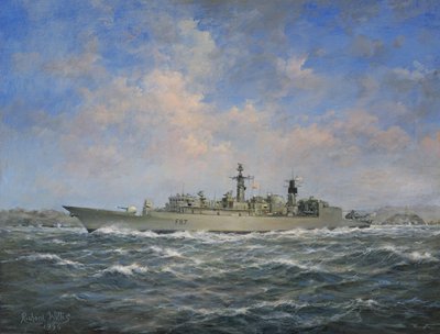 H.M.S. Chatham Type 22 (Batch 3) fregat, 1996 door Richard Willis