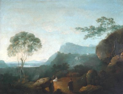 Landschap met figuren door Richard Wilson