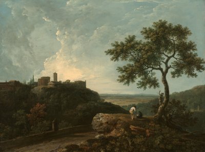 Tivoli: de Tempel van de Sibille en de Campagna door Richard Wilson