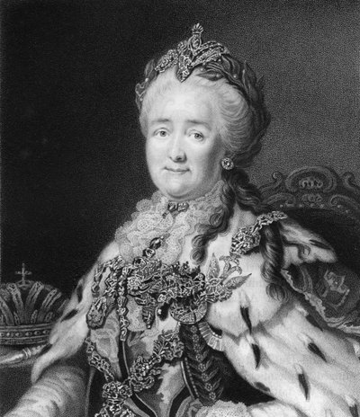 Keizerin Catharina de Grote van Rusland, 1836 door Richard Woodman