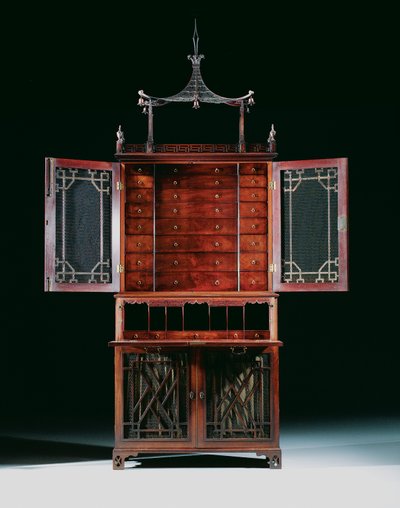 George II secretaire-kabinet door Richard Wright