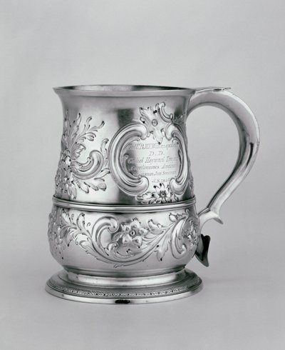 Beker met handvat, 1740-41, gegraveerd ca. 1845 door Richard and Cooke, Thomas Gurney