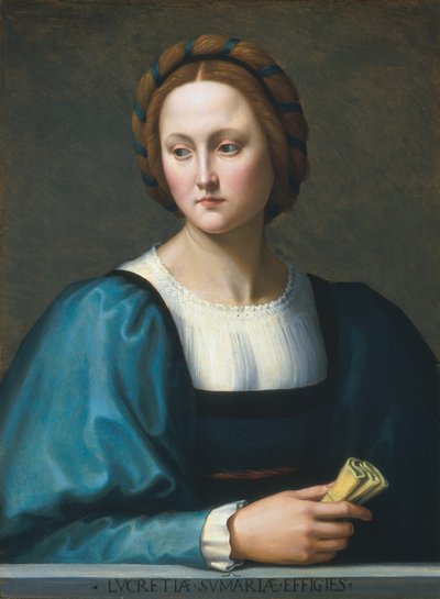 Lucrezia Sommaria, c. 1510 door Ridolfo Ghirlandaio