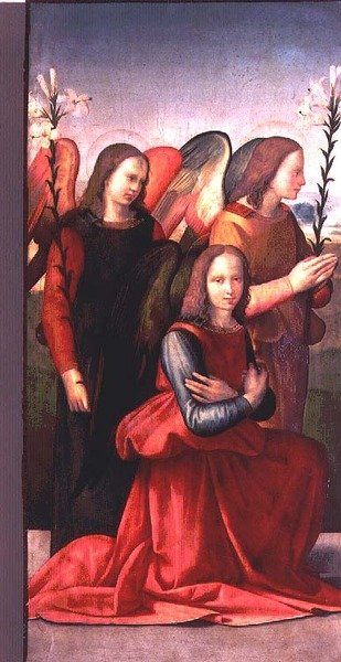 Drie Engelen door Ridolfo Il  Ghirlandaio