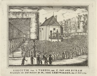 Terechtstelling van Cornelis van den Burgh, 1789 door Rienk Jelgerhuis