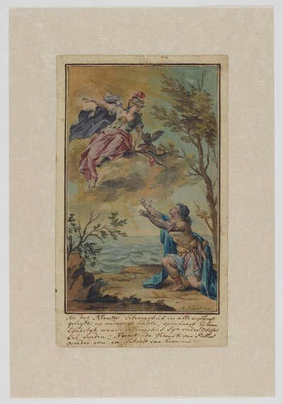 Mentor neemt afscheid van Telemachus (Telemachus-reeks) door Rienk Keyert