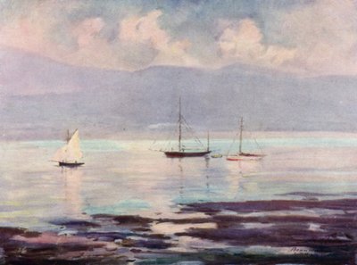 Jachten, Kust van Anglesey door Robert (after) Fowler