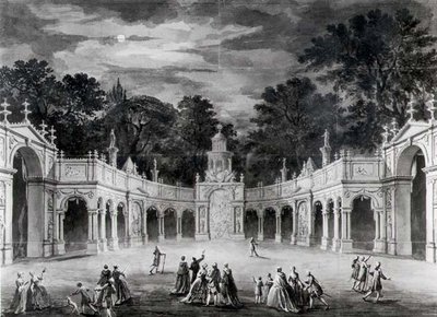 De Verlichting bij Buckingham House ter viering van de verjaardag van George III door Robert Adam