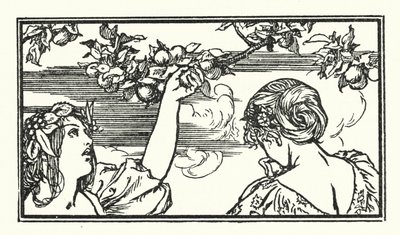 Illustratie voor Gedichten van John Keats door Robert Anning Bell