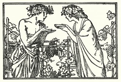 Illustratie voor Gedichten van John Keats: Endymion (litho) door Robert Anning Bell