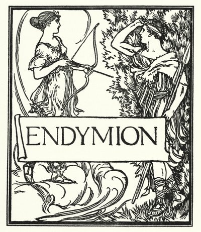 Illustratie voor Gedichten van John Keats: Endymion door Robert Anning Bell