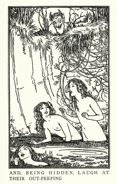 Illustratie voor Gedichten van John Keats: Endymion (litho) door Robert Anning Bell