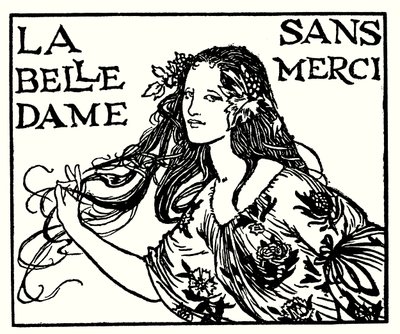 Illustratie voor Gedichten van John Keats: La Belle Dame Sans Merci door Robert Anning Bell
