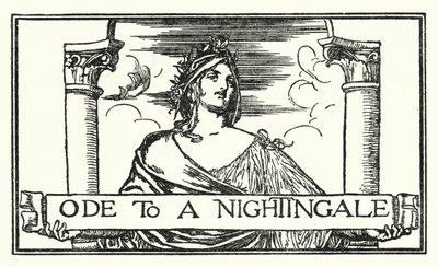 Illustratie voor Gedichten van John Keats: Ode aan een Nachtegaal (litho) door Robert Anning Bell