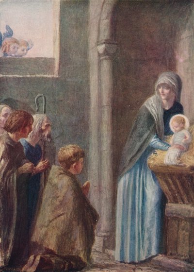 De aanbidding der wijzen, eind 19e eeuw door Robert Anning Bell