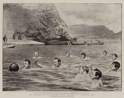 De Vakantie van een East-end Jongensbrigade bij Lulworth Cove door Robert Barnes