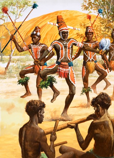 Aboriginaldans door Robert Brook
