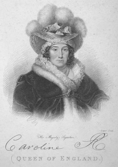Caroline Koningin van Engeland, 1820 door Robert Cooper