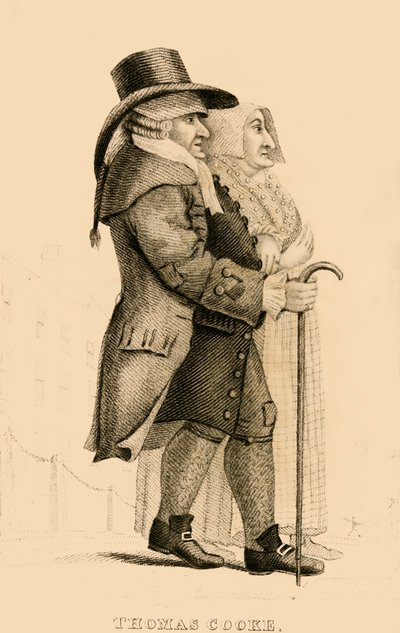 Thomas Cooke, de beruchte Vrek van Islington, 1822 door Robert Cooper