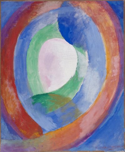Cirkelvormige vormen, maan nr. 1 door Robert Delaunay