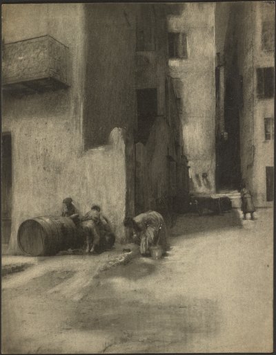 Straathoek in Menton door Robert Demachy