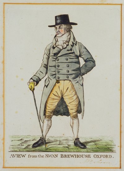 Een uitzicht vanaf de Swan Brewhouse, Oxford door Robert Dighton