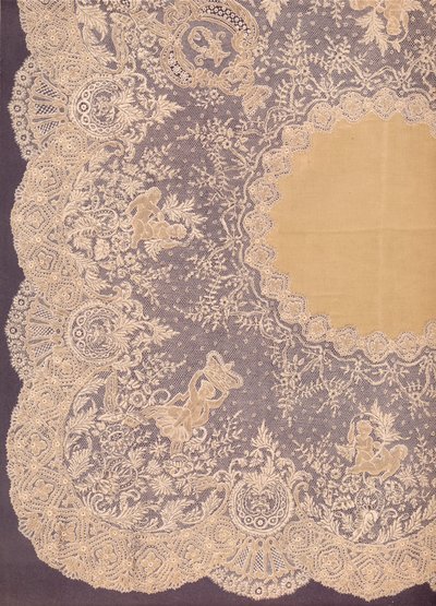 Zakdoek van Brusselse kant, 1863 door Robert Dudley