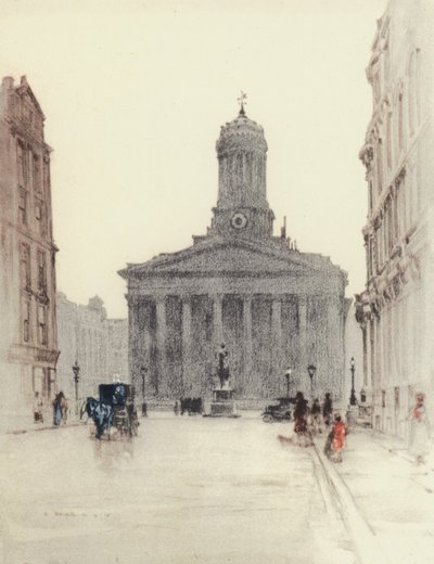 Glasgow: The Royal Exchange (kleurenlitho) door Robert Eadie