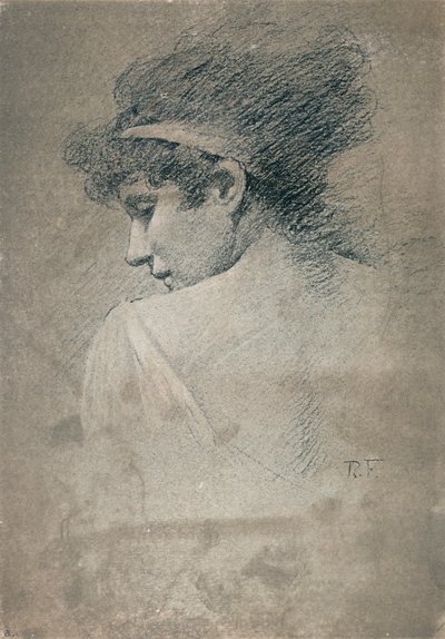 Vrouwelijke studie, ca. 1895, 1897 door Robert Fowler