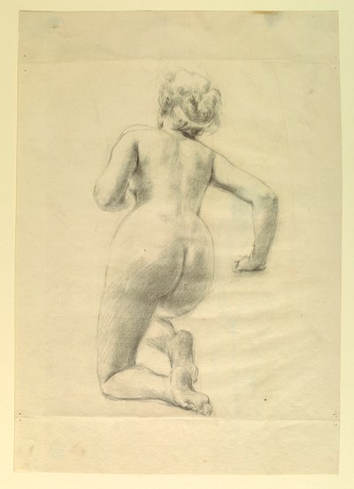 Tekening, Figurale Studie door Robert Frederick Blum