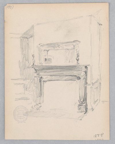 Open haard door Robert Frederick Blum