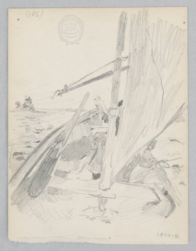 Zeilboot door Robert Frederick Blum