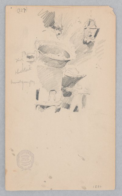 Straatverkoper door Robert Frederick Blum