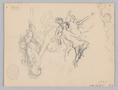 Studie voor dansende vrouwen, "Moods to Music," Mendelssohn Glee Club, New York, NY door Robert Frederick Blum